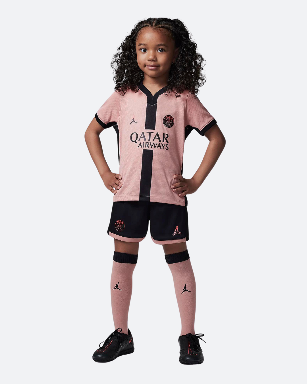 FootKorner TestingEnsemble 3 pièces PSG Enfant 2024/2025 - Rose/Noir