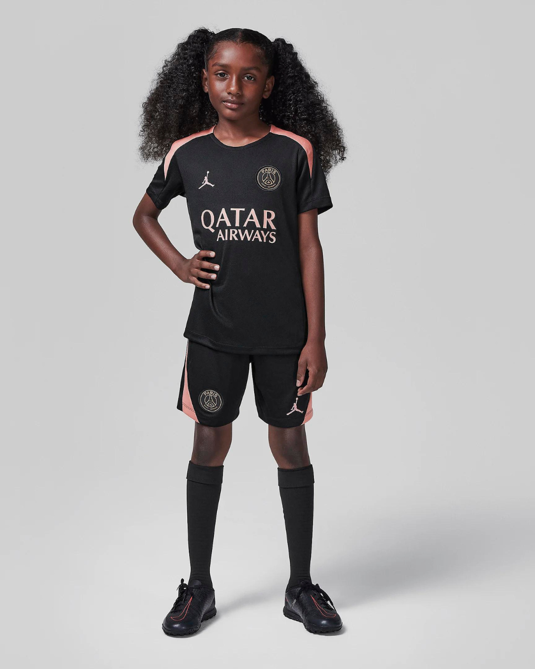 FootKorner TestingMaillot d'entrainement PSG Junior 2024/2025 - Noir/Rose