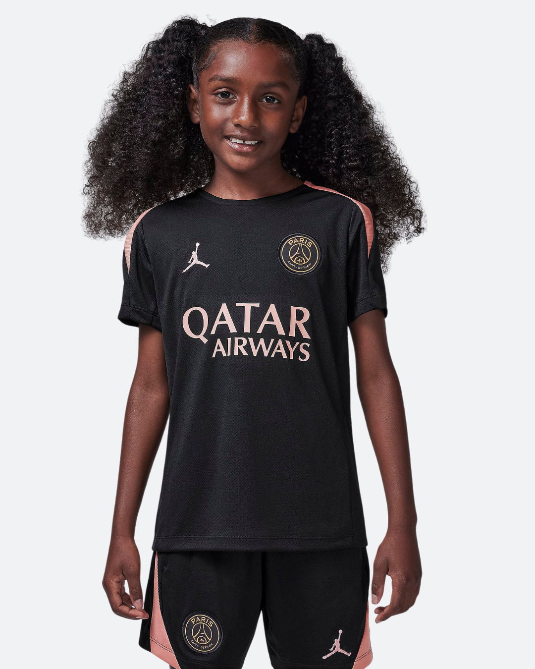 FootKorner TestingMaillot d'entrainement PSG Junior 2024/2025 - Noir/Rose