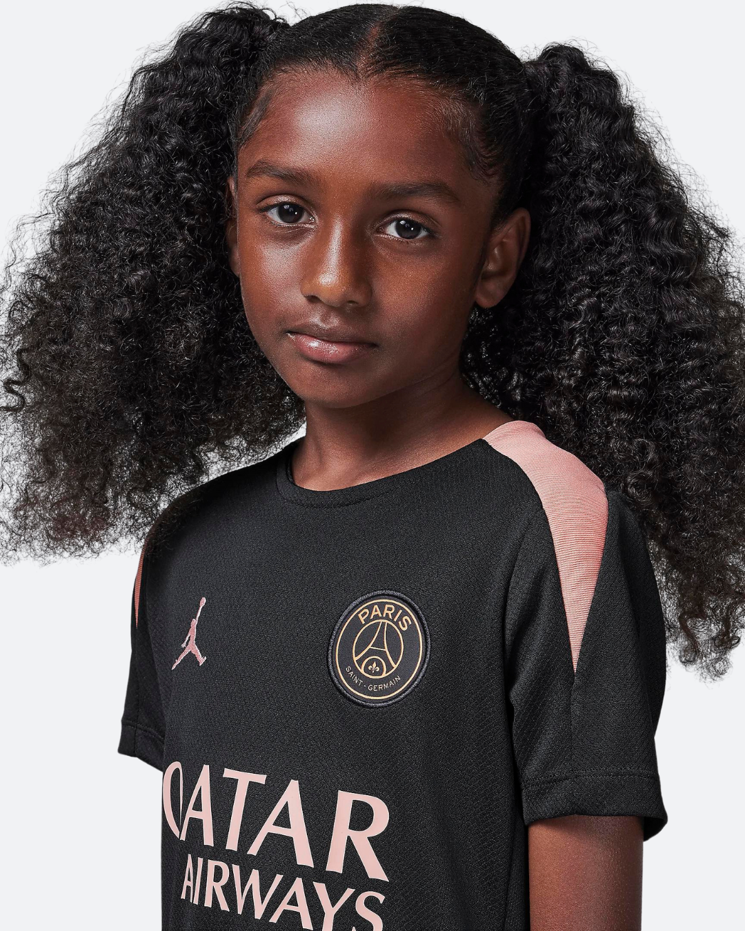 FootKorner TestingMaillot d'entrainement PSG Junior 2024/2025 - Noir/Rose