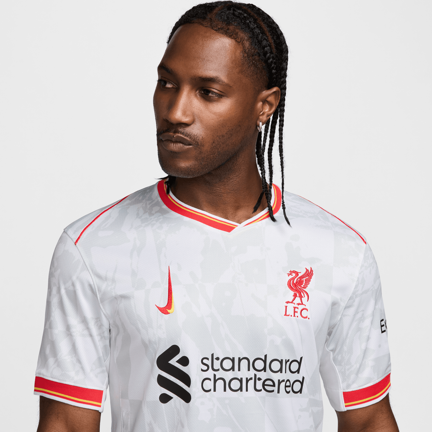 FootKorner TestingMaillot Liverpool Third 2024/2025 - Blanc/Rouge