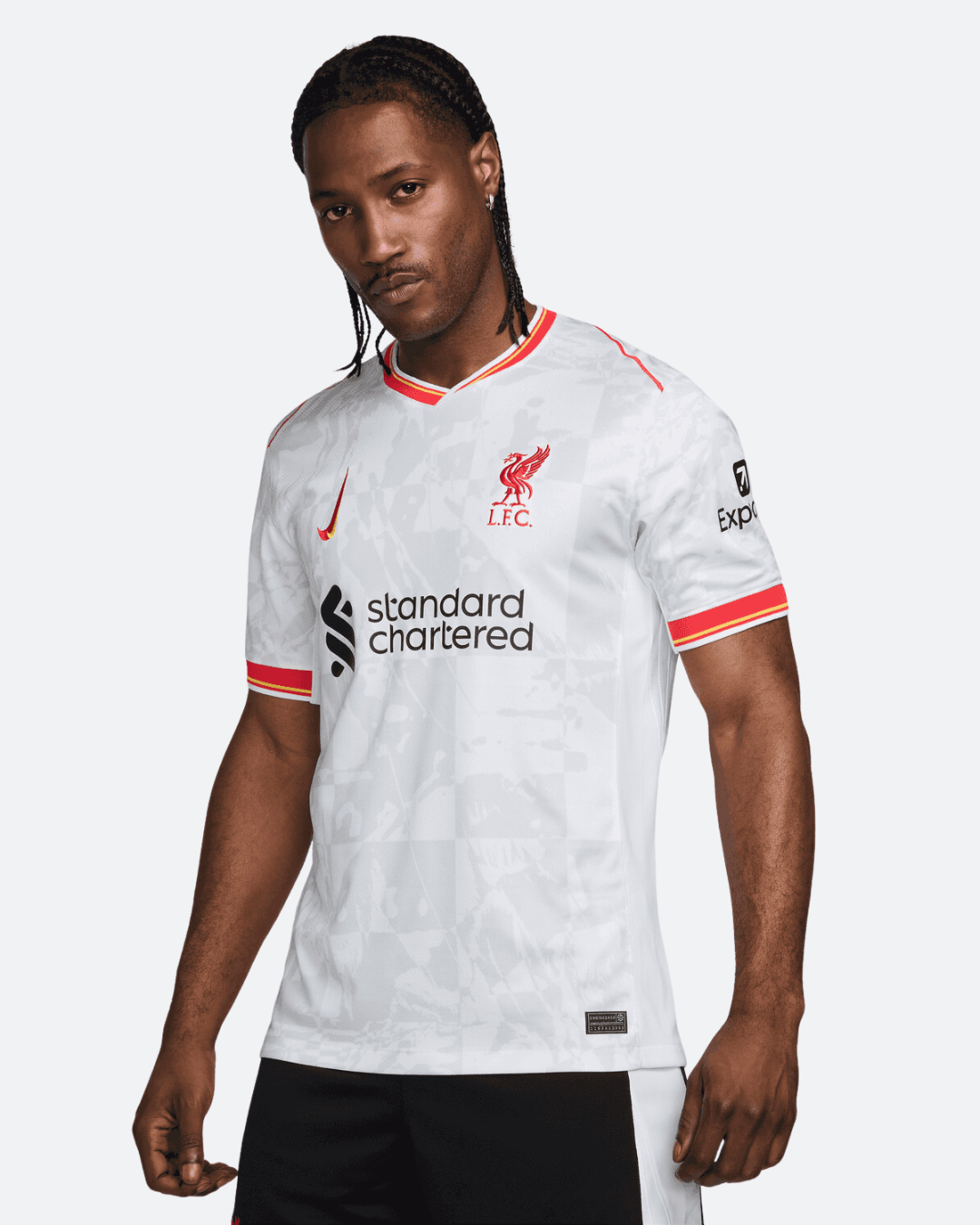 FootKorner TestingMaillot Liverpool Third 2024/2025 - Blanc/Rouge