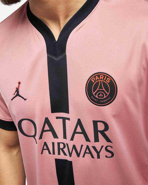 Maillot PSG Third 2024/2025 - Rose/Noir - FootKorner Testing