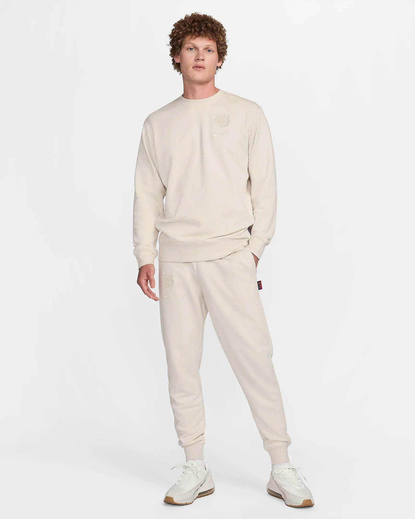 FootKorner TestingPantalon de survêtement FC Barcelone Domicile 2024/2025 - Beige