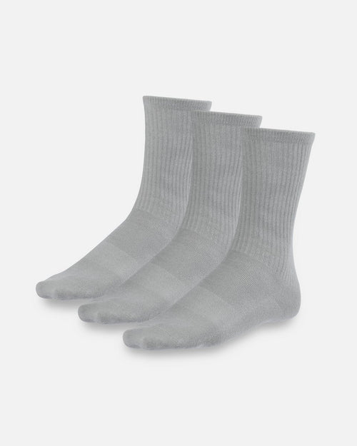 Pack de 3 paires de chaussettes longues FTKR - Gris - FootKorner Testing