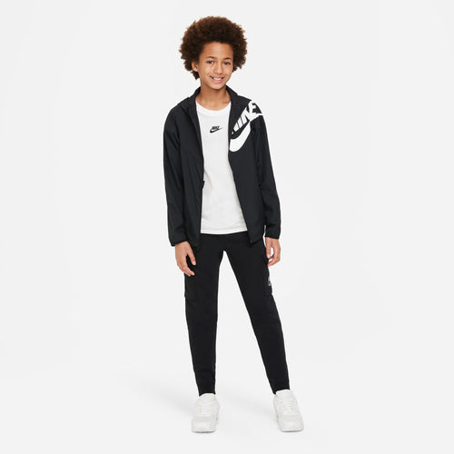 Pantalon Cargo Nike Sportswear Junior - Noir/Blanc - FootKorner Testing