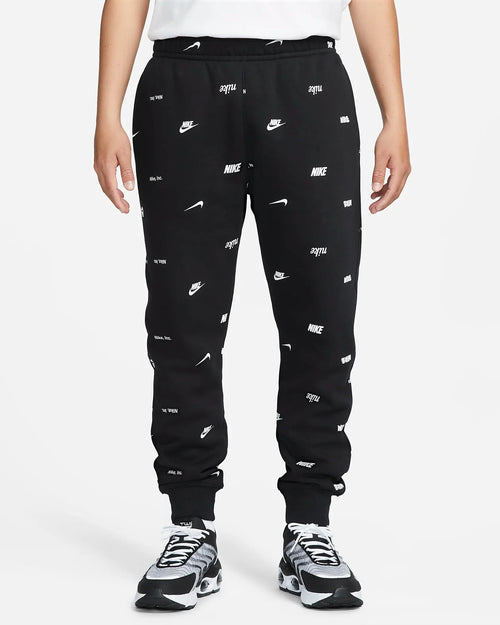 Pantalon Jogging Nike Club Fleece - Noir/Blanc - FootKorner Testing