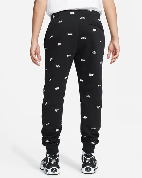 Pantalon Jogging Nike Club Fleece - Noir/Blanc - FootKorner Testing