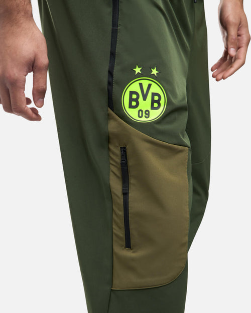 Pantalon de survêtement Dortmund Tech Woven 2024/2025 - Kaki - FootKorner Testing