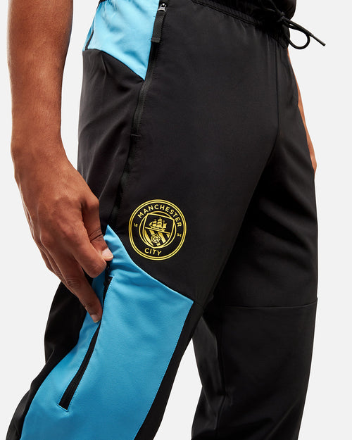 Pantalon de survêtement Manchester City Pumatech - Noir/Bleu - FootKorner Testing