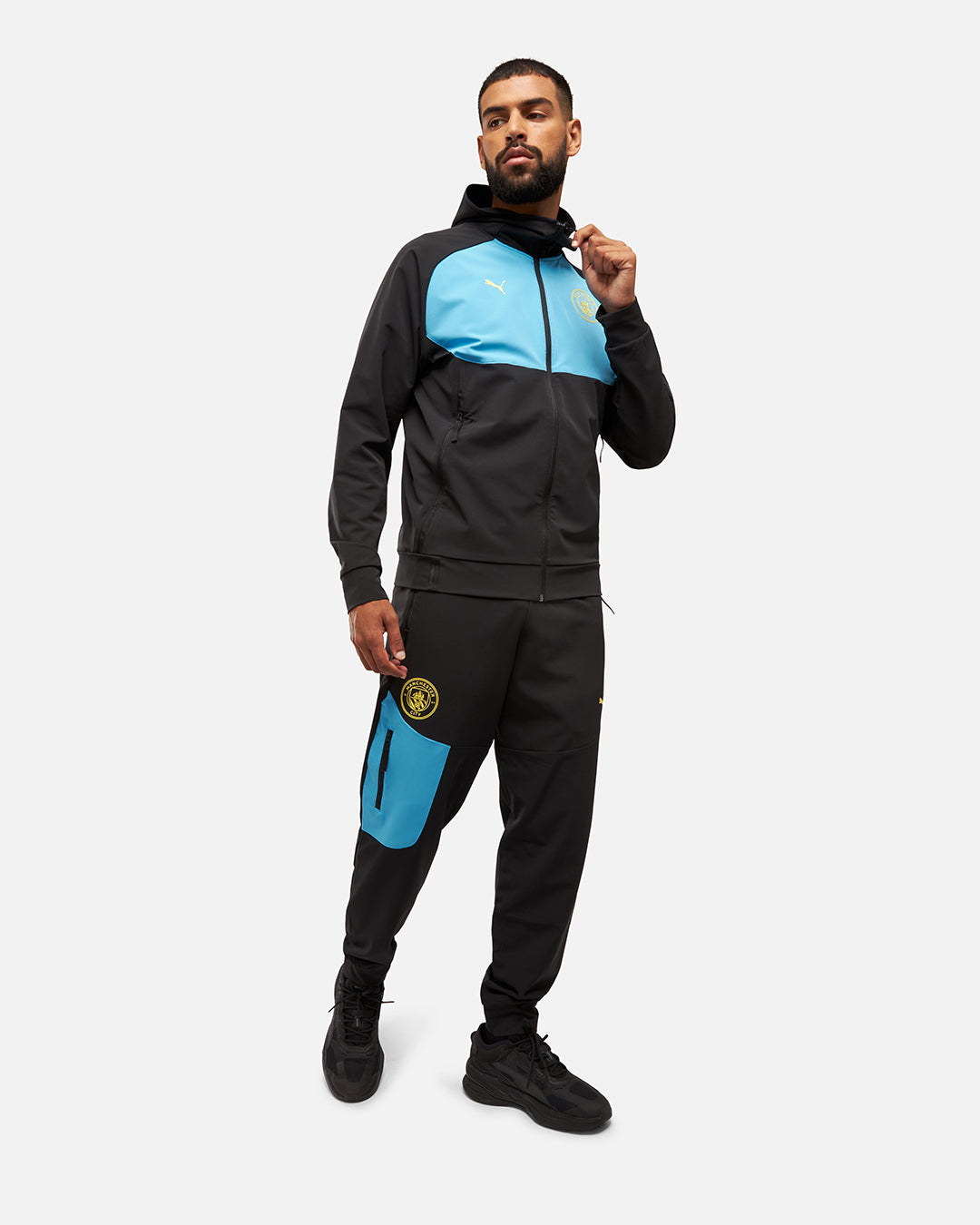 FootKorner TestingPantalon de survêtement Manchester City Pumatech - Noir/Bleu
