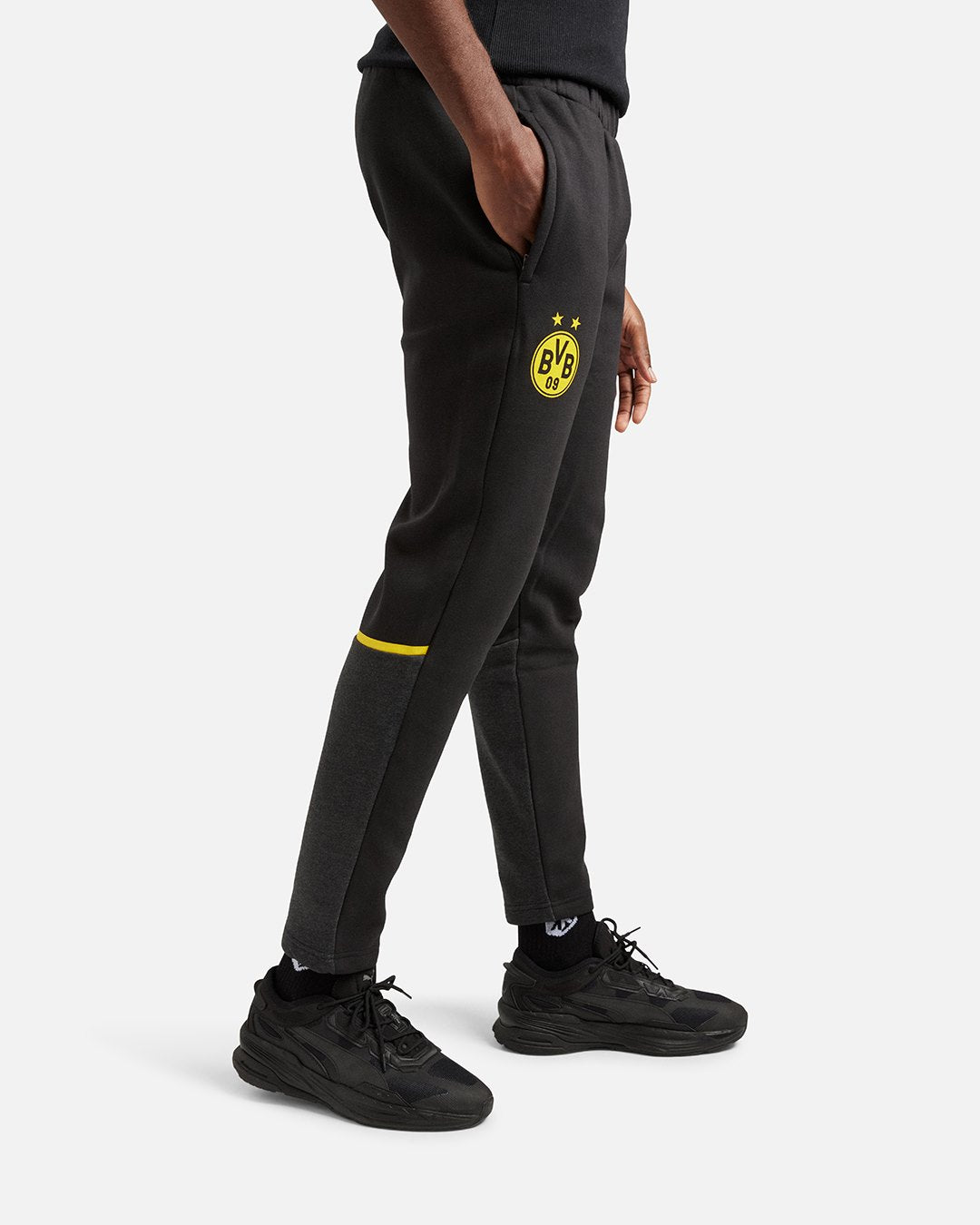 FootKorner TestingPantalon de survêtement Dortmund Casual  - Noir/Jaune