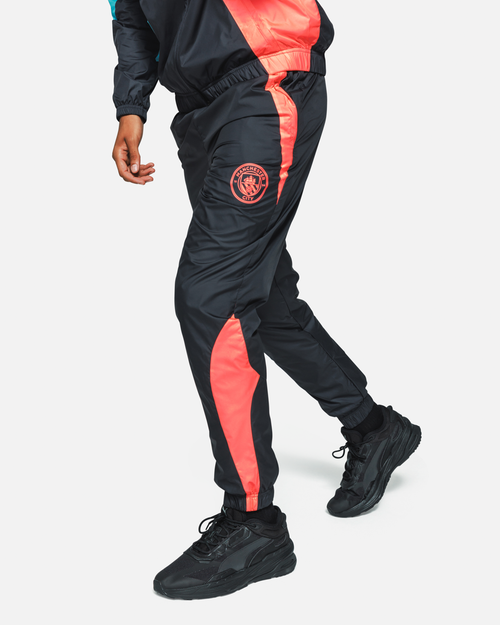 Pantalon de survêtement Manchester City 2023/2024 - Noir/Bleu/Rose - FootKorner Testing