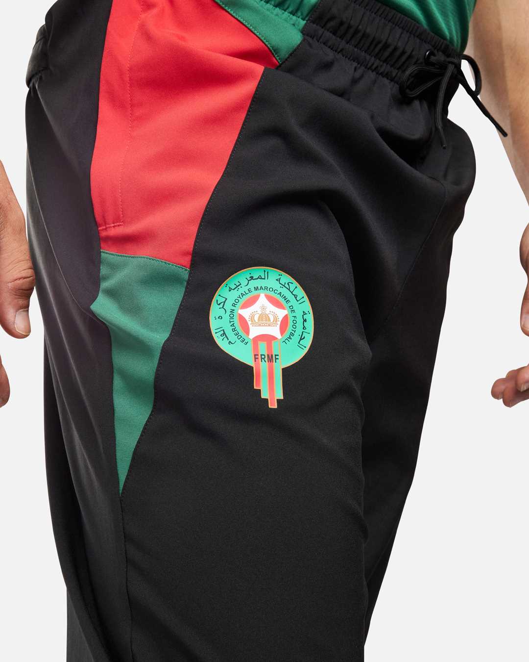 FootKorner TestingPantalon de survêtement Maroc 2024 - Noir/Rouge/Vert
