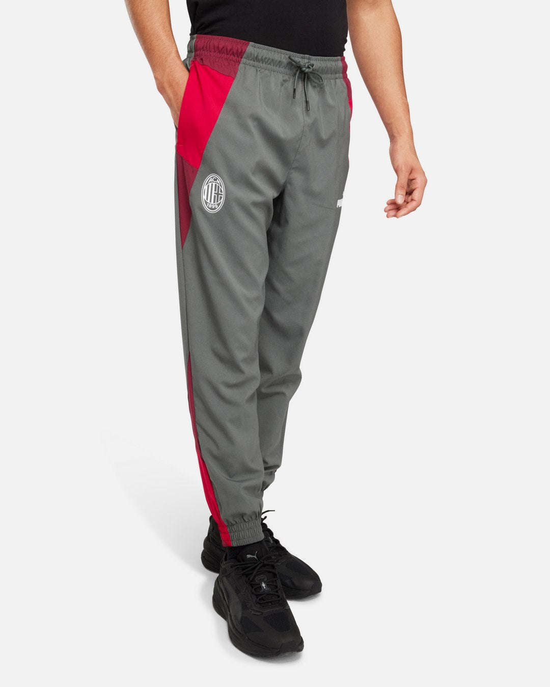 FootKorner TestingPantalon de survêtement Milan AC - Gris/Rouge