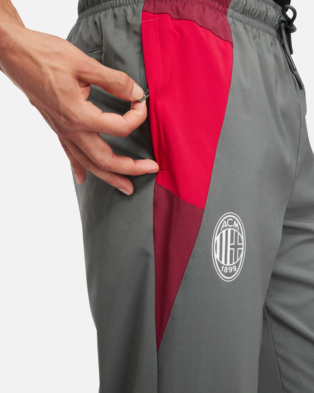 FootKorner TestingPantalon de survêtement Milan AC - Gris/Rouge