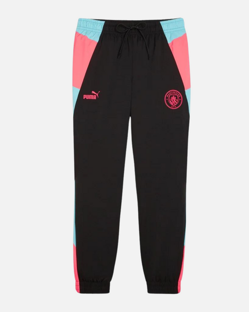 Pantalon de survêtement Manchester City - Noir/Rose/Bleu - FootKorner Testing