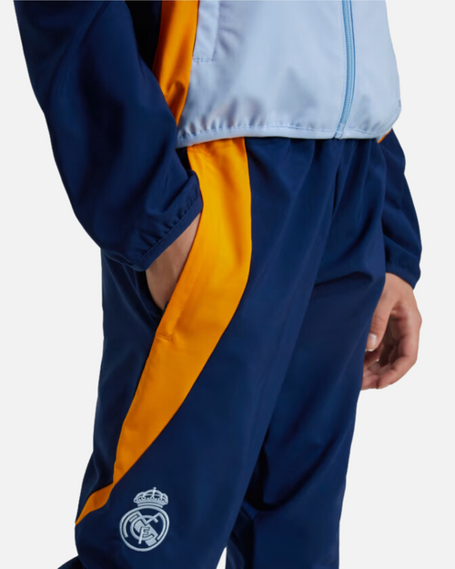 Pantalon de survêtement Real Madrid Junior 2024/2025 - Bleu/Orange - FootKorner Testing
