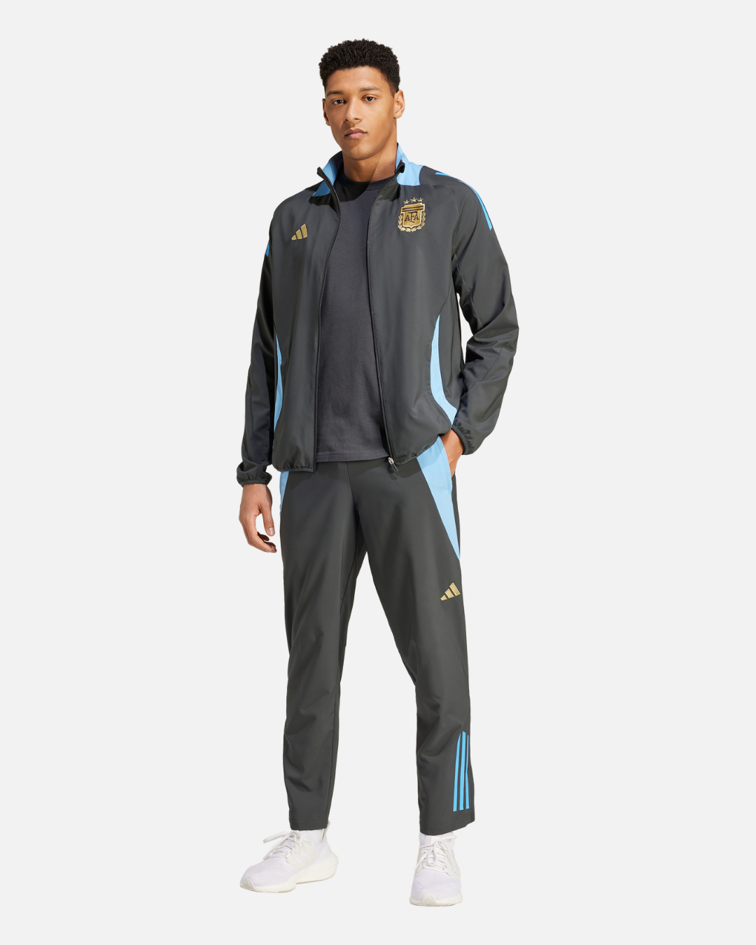 FootKorner TestingPantalon de survêtement Argentine 2024 - Gris/Bleu