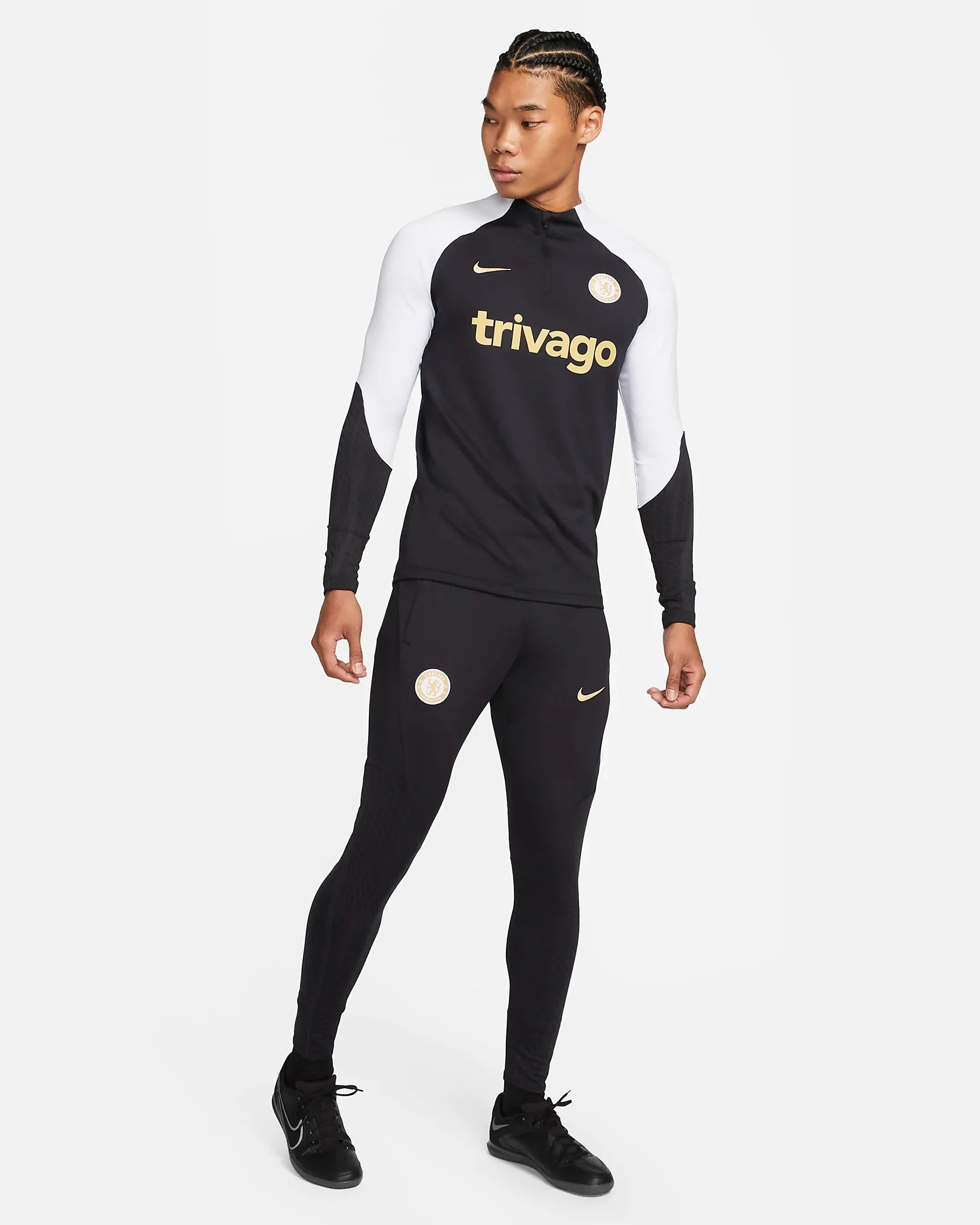 FootKorner TestingPantalon d'entrainement Chelsea - Noir/Doré