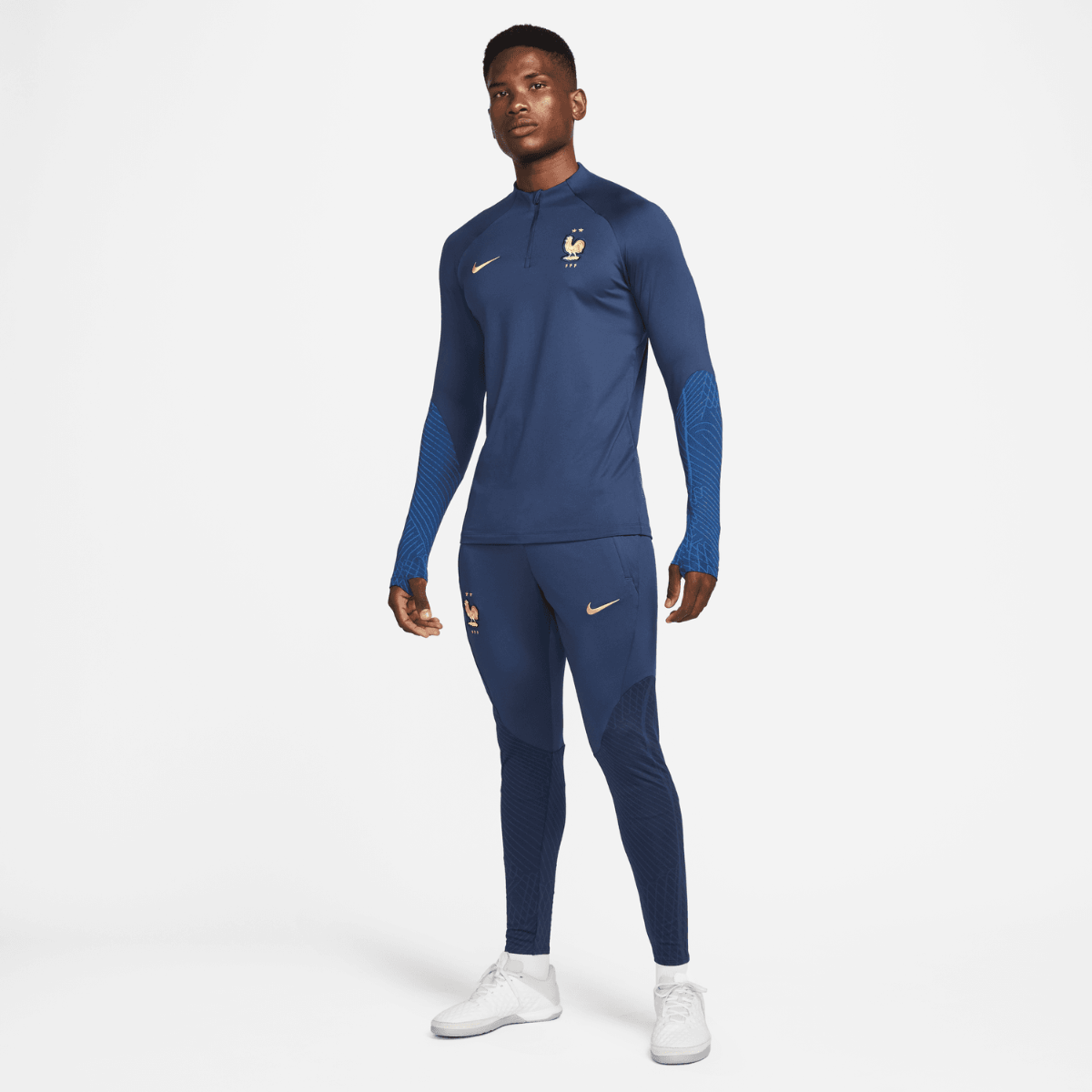 FootKorner TestingPantalon d'entrainement Equipe de France 2022 - Bleu/Doré