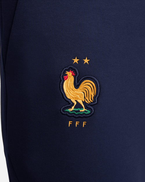 Pantalon Equipe de France Tech fleece 2024/2025 - Bleu/Or - FootKorner Testing