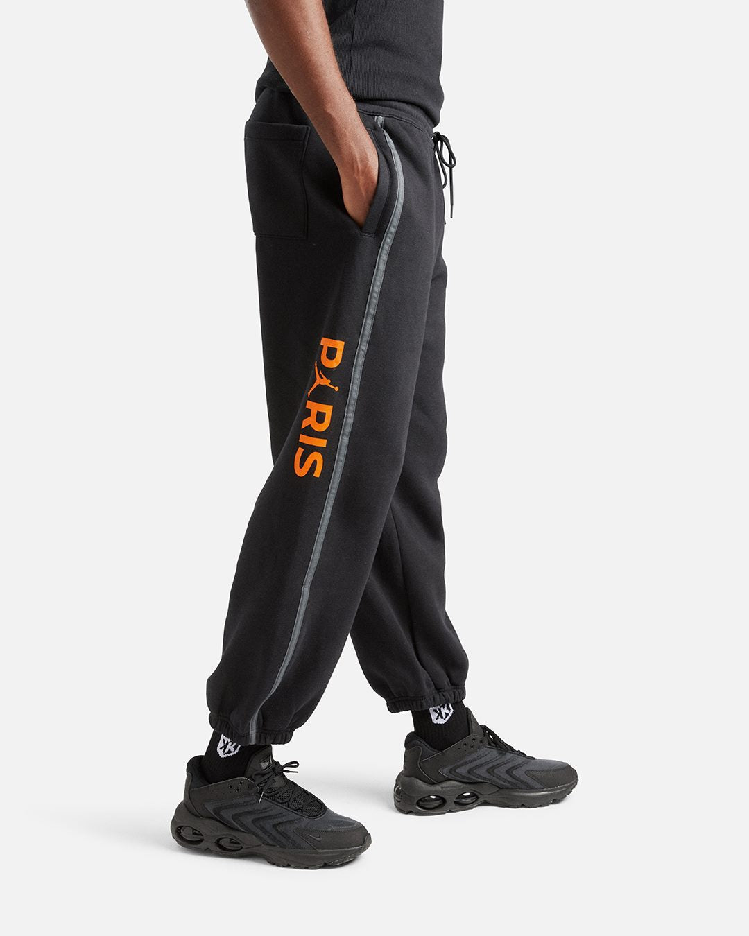 FootKorner TestingPantalon jogging PSG x Jordan Fleece - Noir/Gris/Orange