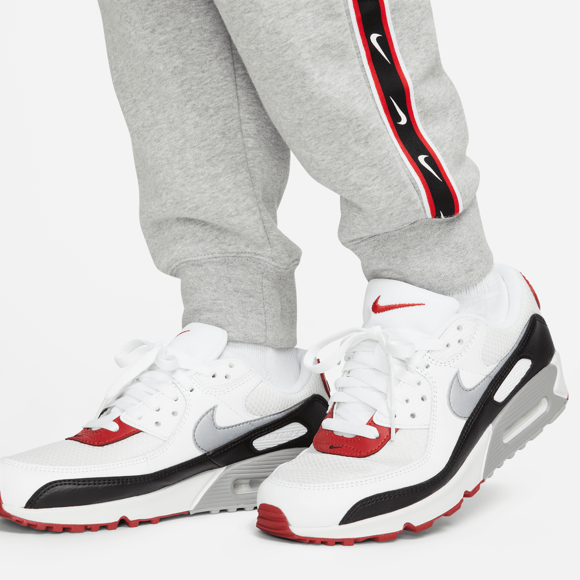 FootKorner TestingPantalon Nike Sportswear Repeat - Gris/Noir/Rouge