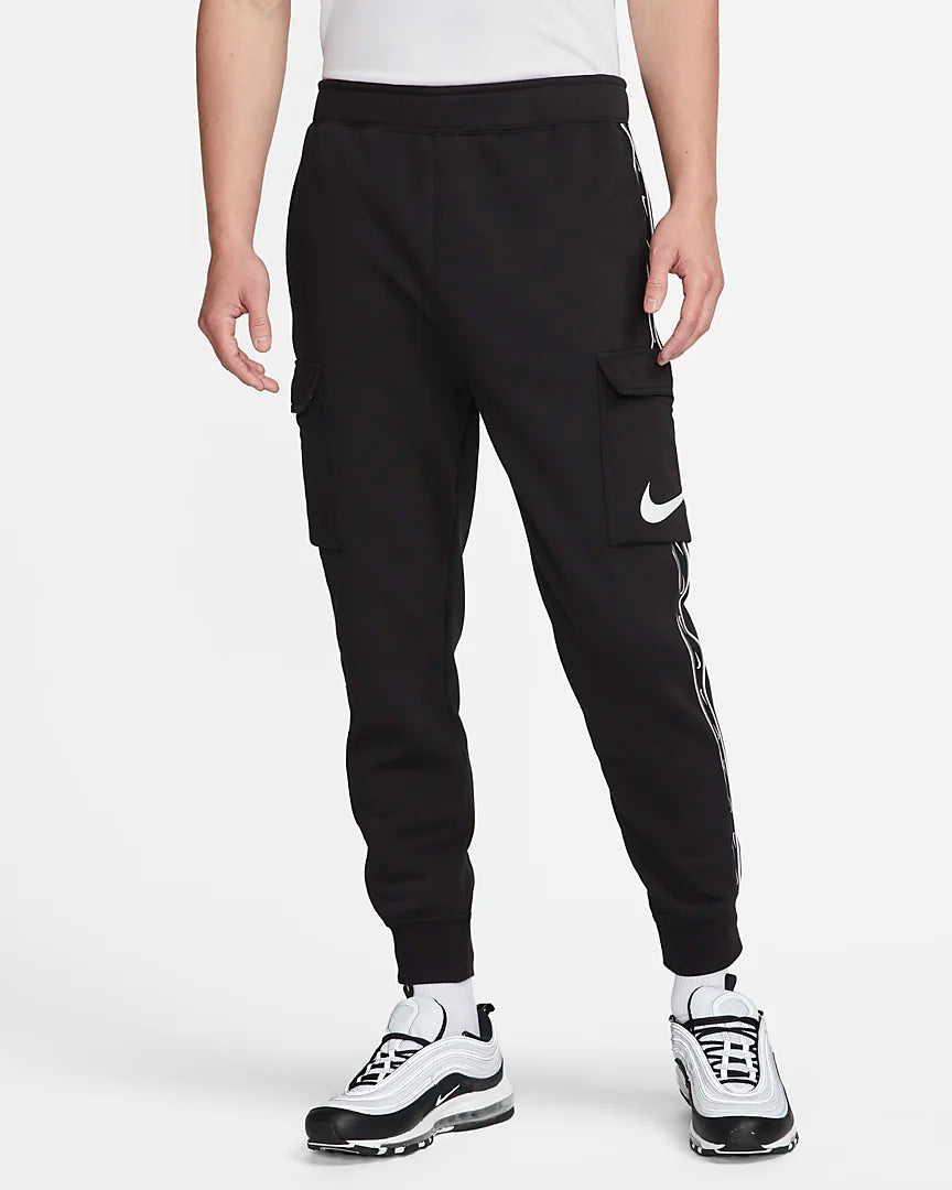FootKorner TestingPantalon Nike Sportswear Repeat - Noir/Blanc/Gris