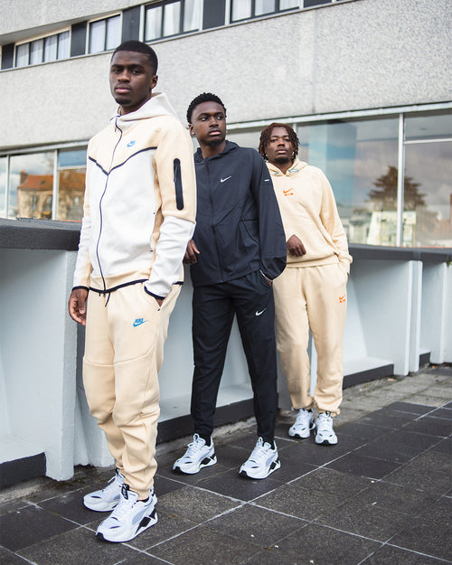 Pantalon jogging Nike Tech Fleece - Beige/Bleu - FootKorner Testing