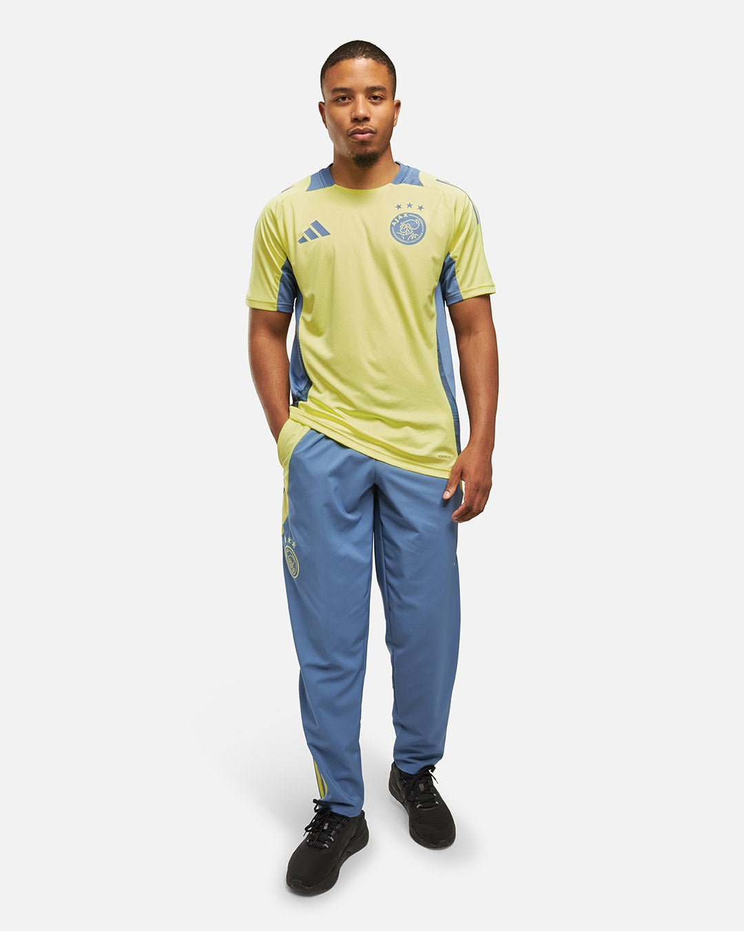 FootKorner TestingPantalon de survêtement Ajax Amsterdam 2024/2025 - Bleu/Jaune