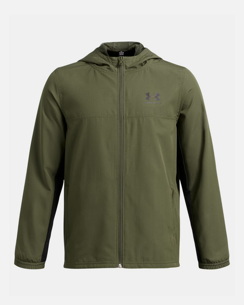 Veste Under Armour Rival Woven Junior - Kaki - FootKorner Testing