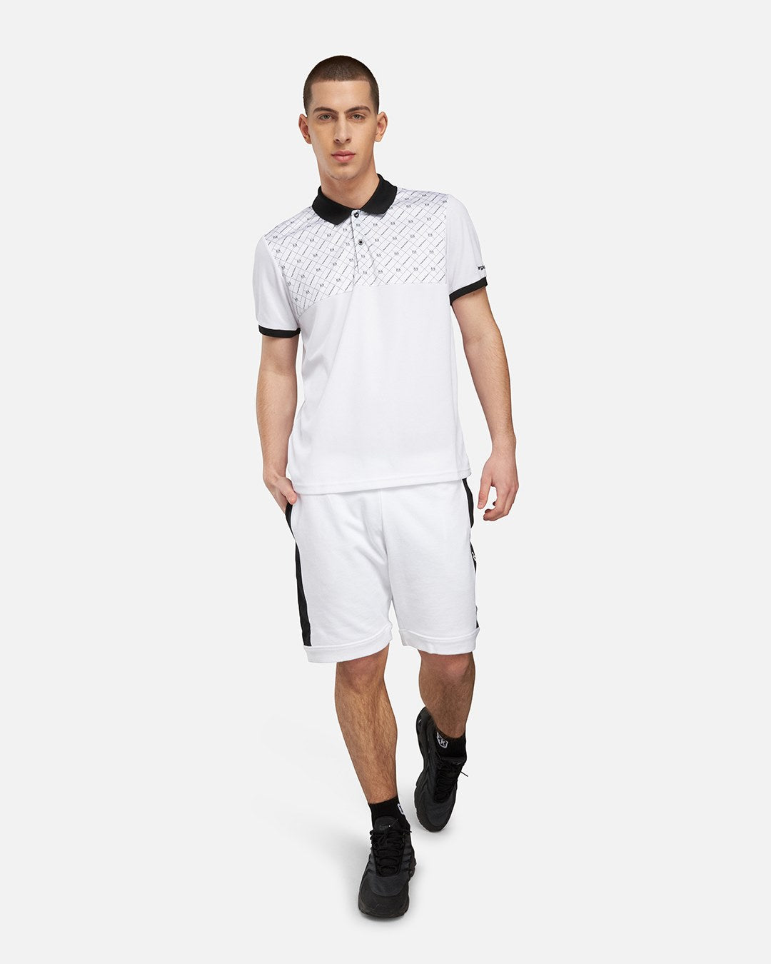 FootKorner TestingPolo Sergio Tacchini Diamante - Blanc/Noir