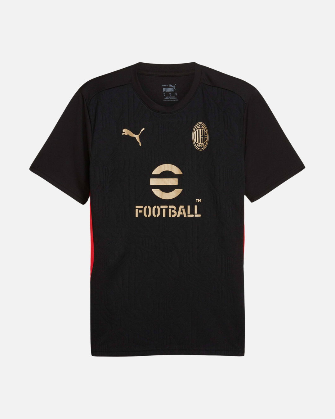FootKorner TestingMaillot d'entrainement AC Milan 2024/2025 - Noir/Rouge