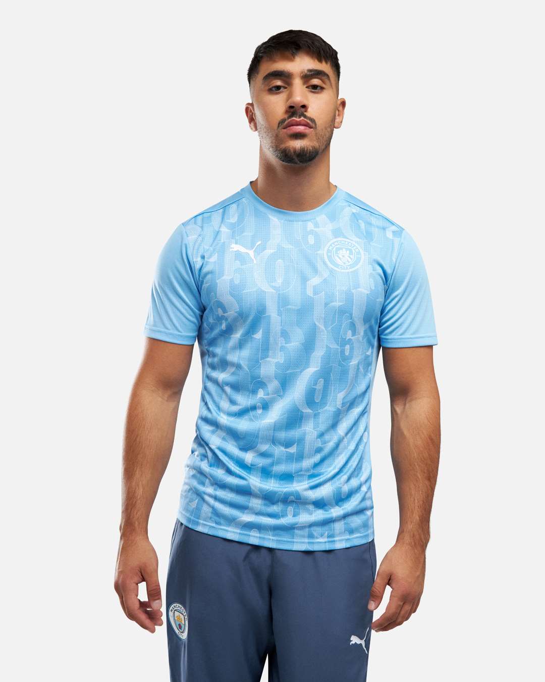 FootKorner TestingMaillot Pré-Match Manchester City 2024/2025 - Bleu