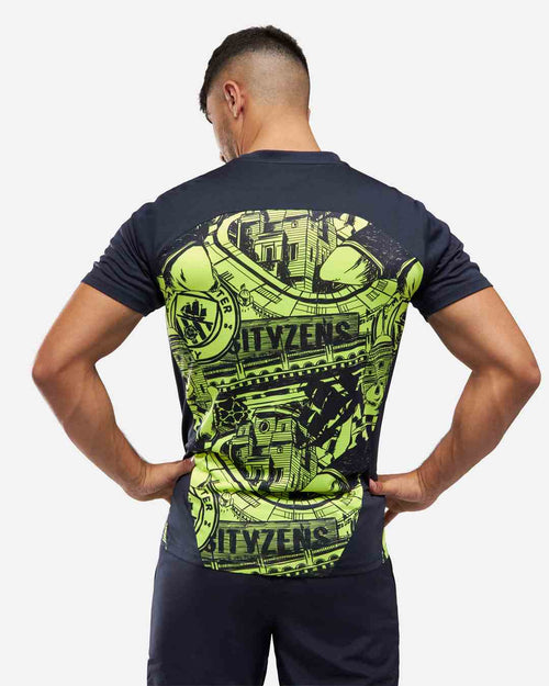 Maillot Pré-Match Manchester City 2024/2025 - Jaune/Bleu - FootKorner Testing