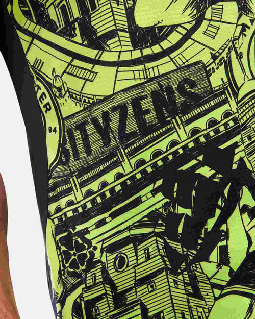 Maillot Pré-Match Manchester City 2024/2025 - Jaune/Bleu - FootKorner Testing