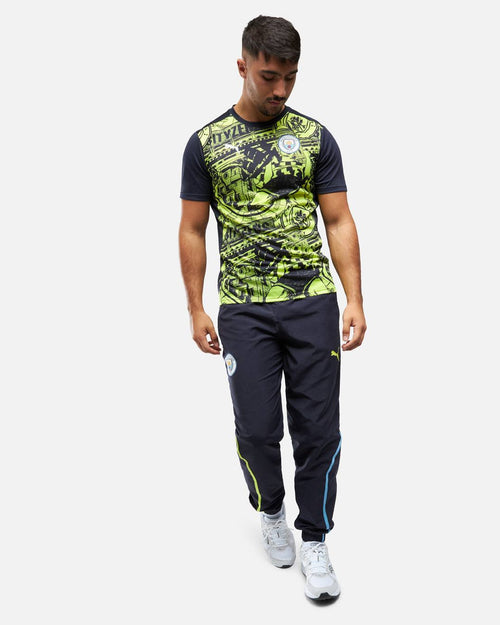 Maillot Pré-Match Manchester City 2024/2025 - Jaune/Bleu - FootKorner Testing