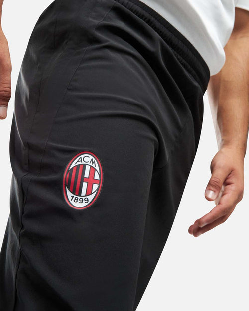Pantalon de survêtement Milan AC 2024/2025 - Noir/Rouge - FootKorner Testing
