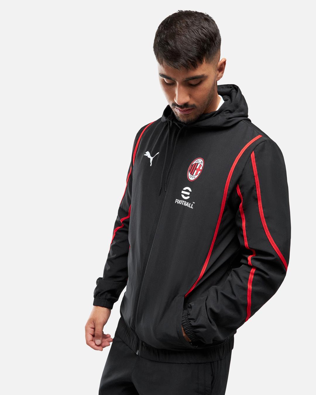 FootKorner TestingVeste de survêtement AC Milan 2024/2025 - Rouge/Noir