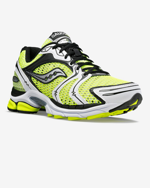 Saucony Progrid Triumph 4 - Jaune/Noir/Blanc - FootKorner Testing