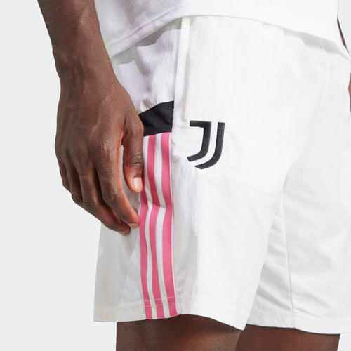 Short d'entrainement Juventus - Blanc/Noir/Rose - FootKorner Testing