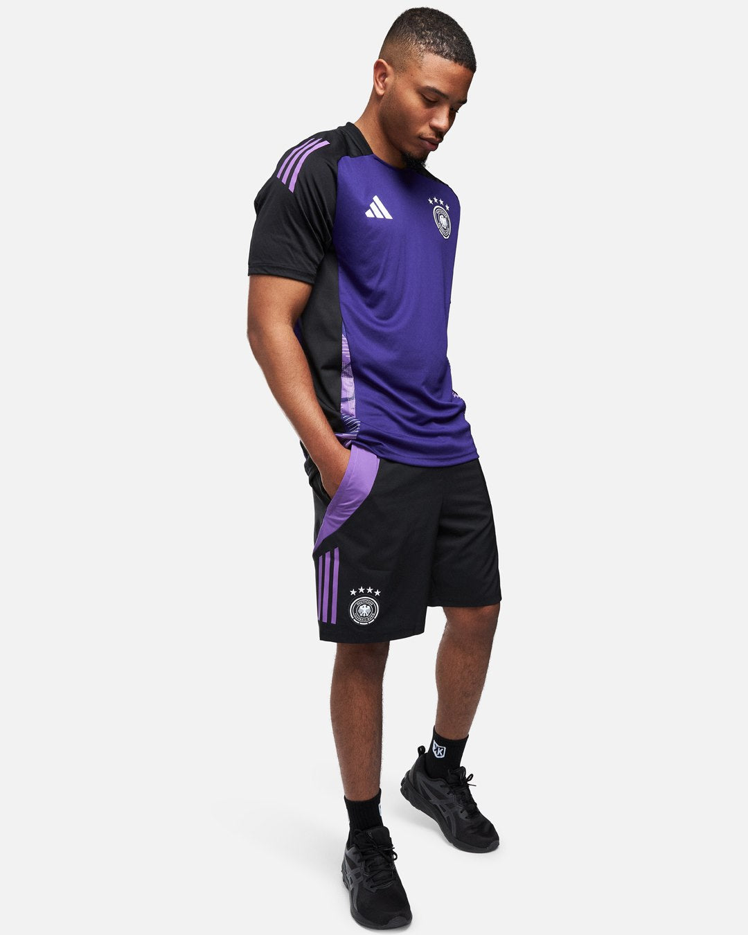 FootKorner TestingShort d'entrainement Allemagne 2024 - Noir/Violet
