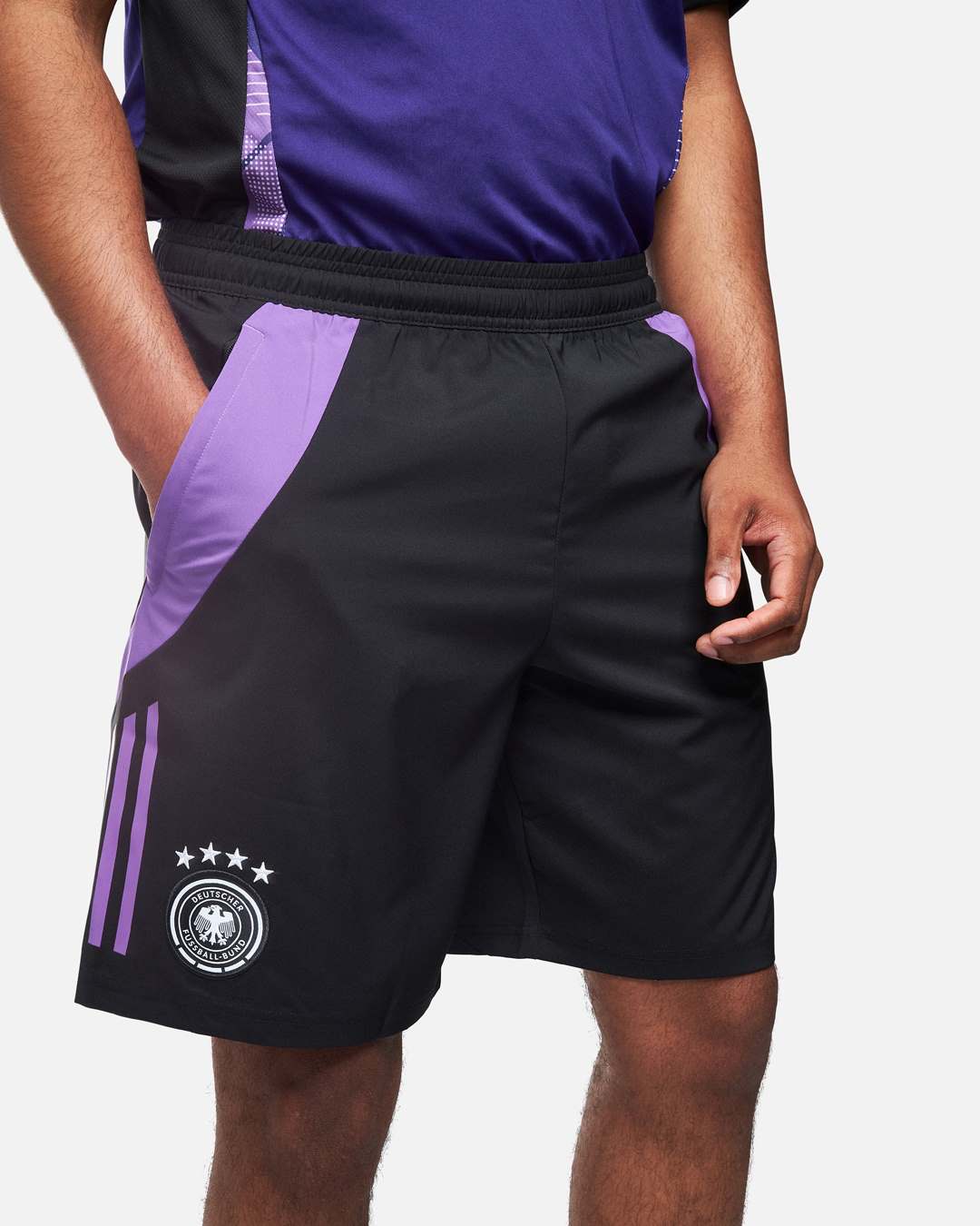 FootKorner TestingShort d'entrainement Allemagne 2024 - Noir/Violet