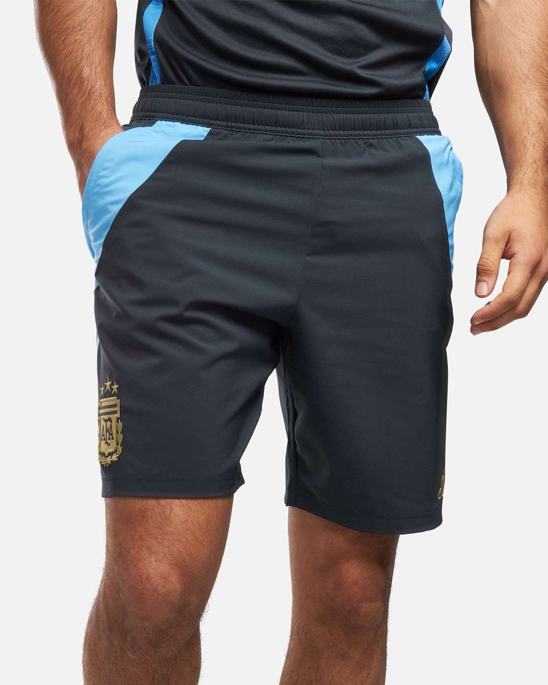 FootKorner TestingShort d'entrainement Argentine 2024 - Gris/Bleu