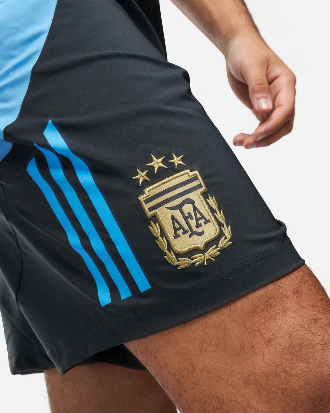FootKorner TestingShort d'entrainement Argentine 2024 - Gris/Bleu