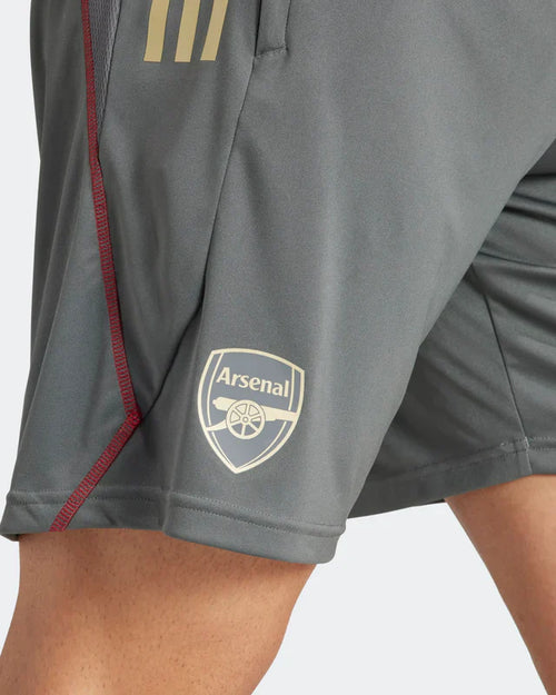Short d'entrainement Arsenal - Gris/Or - FootKorner Testing