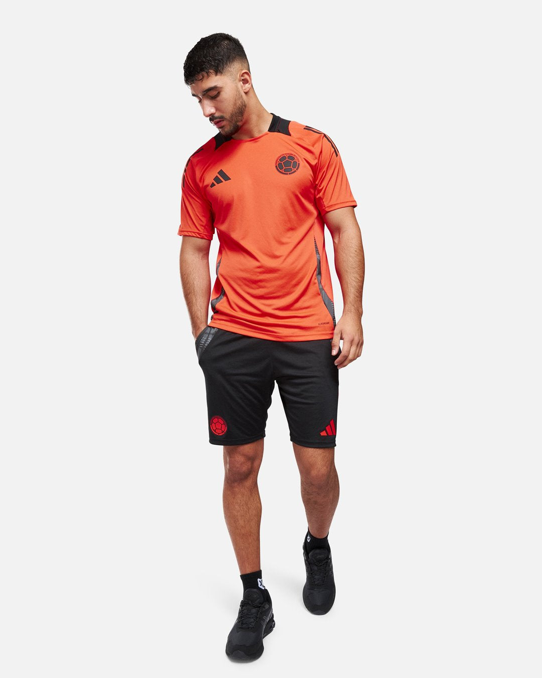 FootKorner TestingShort d'entrainement Colombie 2024 - Noir/Orange