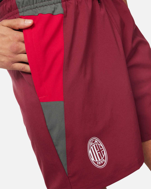 Short d'entrainement AC Milan -  Rouge/Gris - FootKorner Testing