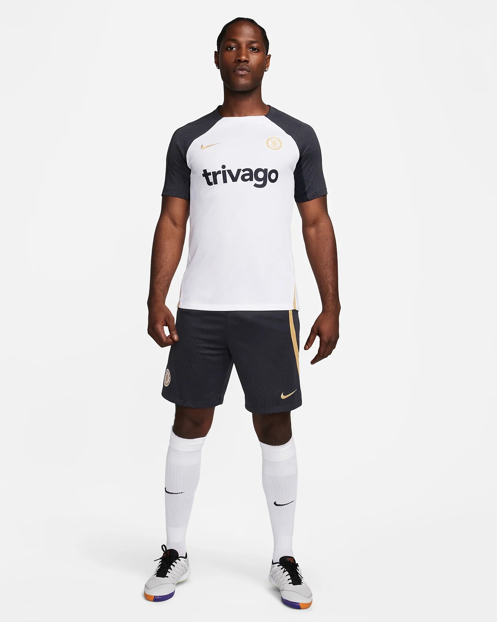 FootKorner TestingShort d'entrainement Chelsea - Noir/Doré